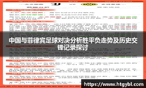 中国与菲律宾足球对决分析胜平负走势及历史交锋记录探讨